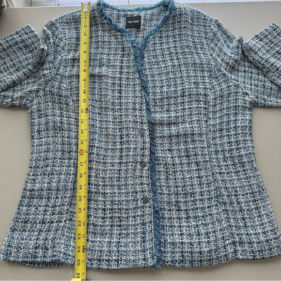NIC+ZOE ‘Under The Sea’ Tweed Jacket Women’s Size XL - Picture 9 of 10
